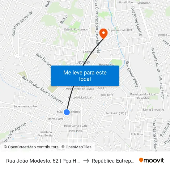 Rua João Modesto, 62 | Pça Hidrautec to República Eutrepsemia map