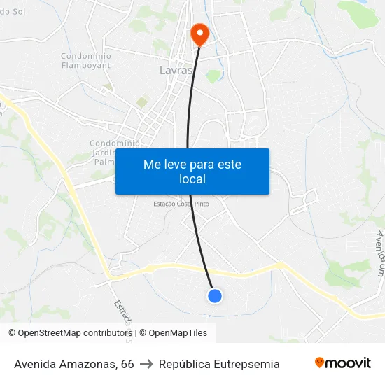 Avenida Amazonas, 66 to República Eutrepsemia map