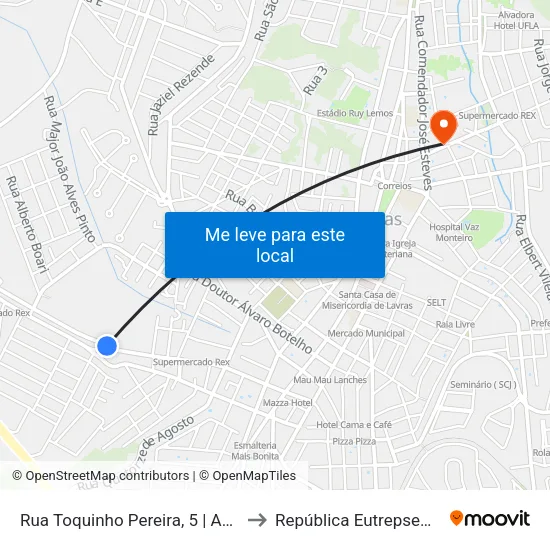 Rua Toquinho Pereira, 5 | Asilo to República Eutrepsemia map