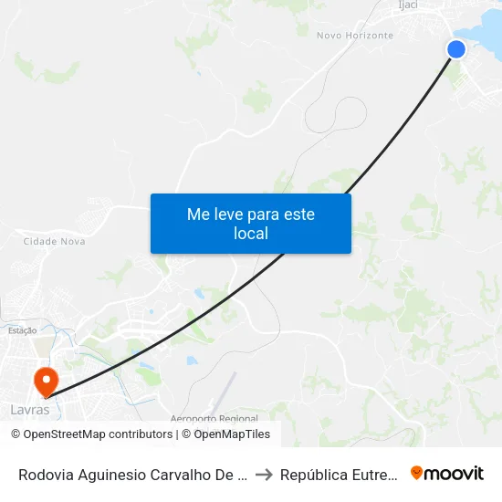 Rodovia Aguinesio Carvalho De Souza, 800 to República Eutrepsemia map