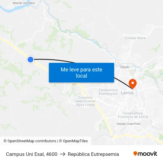 Campus Uni Esal, 4600 to República Eutrepsemia map