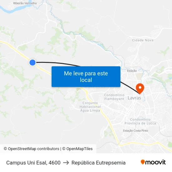 Campus Uni Esal, 4600 to República Eutrepsemia map