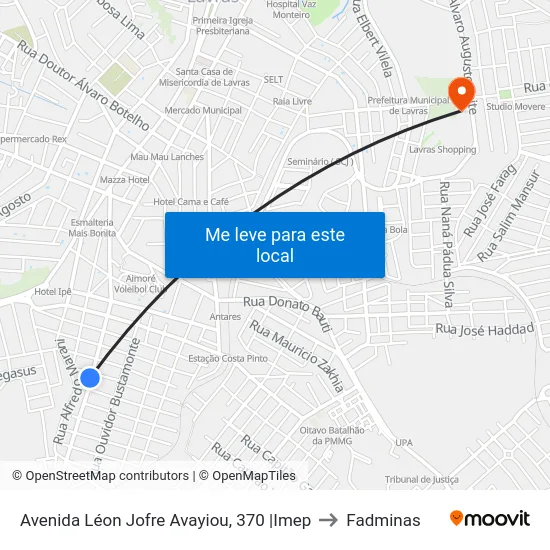 Avenida Léon Jofre Avayiou, 370 |Imep to Fadminas map