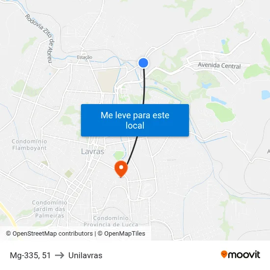Mg-335, 51 to Unilavras map