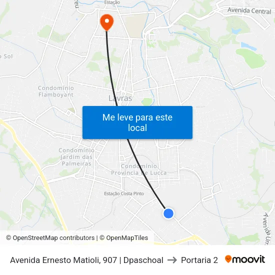 Avenida Ernesto Matioli, 907 | Dpaschoal to Portaria 2 map