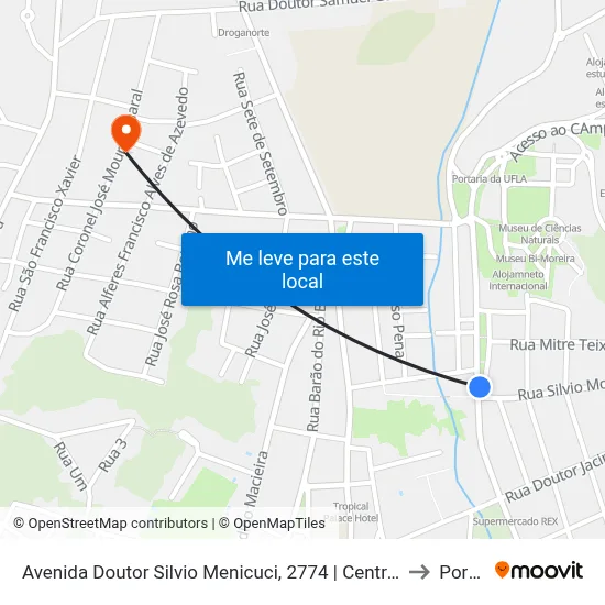 Avenida Doutor Silvio Menicuci, 2774 | Centro De Especialidades Odontológicas to Portaria 2 map