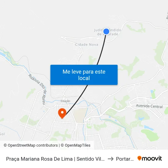 Praça Mariana Rosa De Lima | Sentido Vila Mariana to Portaria 2 map