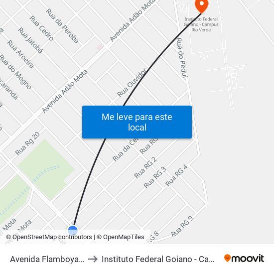 Avenida Flamboyant Q 37, 5 to Instituto Federal Goiano - Campus Rio Verde map