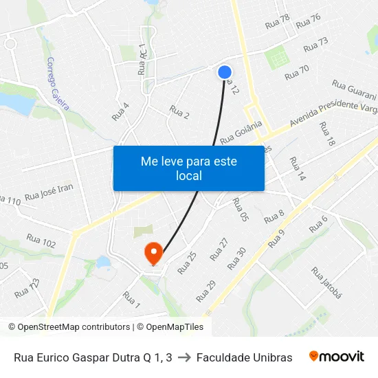 Rua Brasilino Leão to Faculdade Unibras map