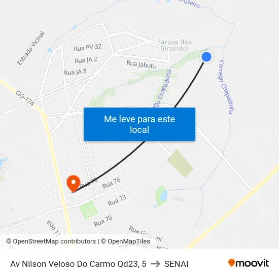 Av Nilson Veloso Do Carmo Qd23, 5 to SENAI map