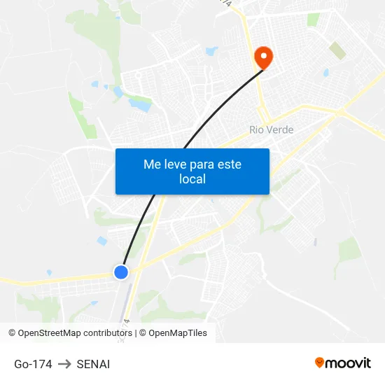 Go-174 to SENAI map