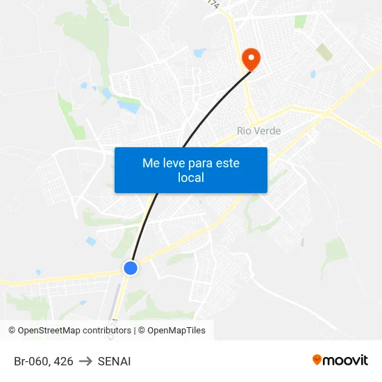 Br-060, 426 to SENAI map