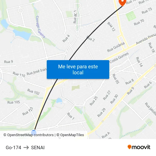 Go-174 to SENAI map