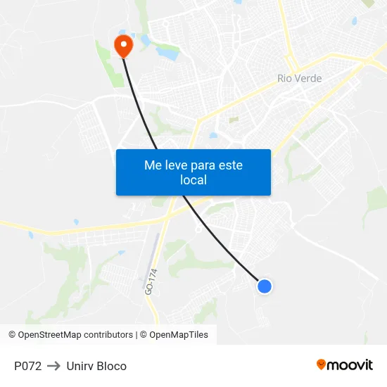 P072 to Unirv Bloco map