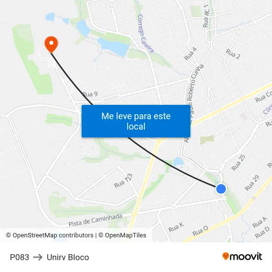 P083 to Unirv Bloco map