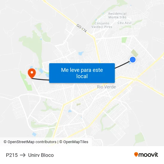 P215 to Unirv Bloco map