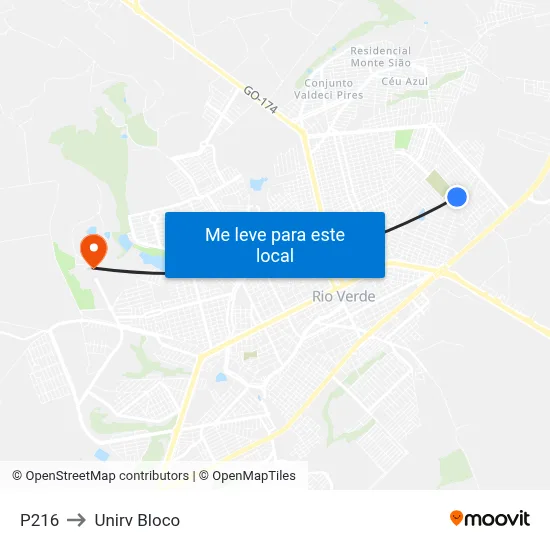 P216 to Unirv Bloco map
