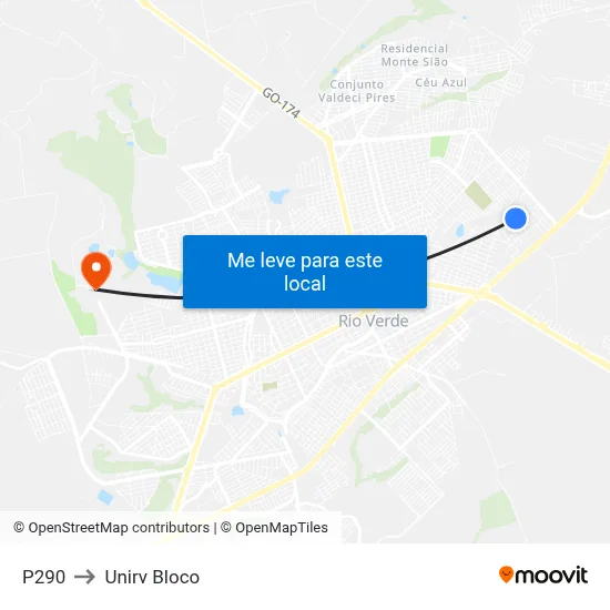 P290 to Unirv Bloco map