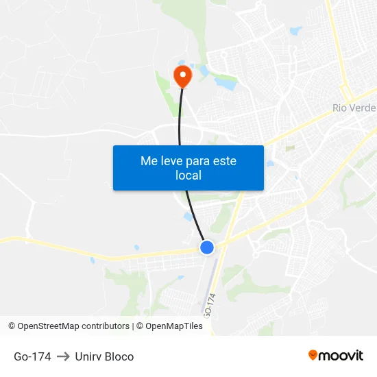 Go-174 to Unirv Bloco map