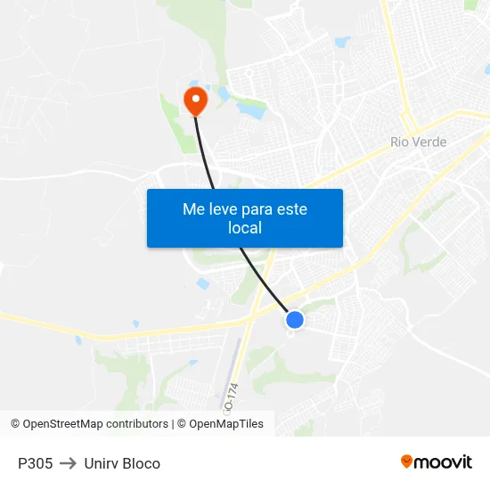 P305 to Unirv Bloco map