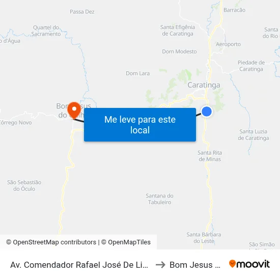 Av. Comendador Rafael José De Lima, 1401 | Balança to Bom Jesus Do Galho map