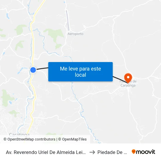 Av. Reverendo Uriel De Almeida Leitão, 30 | Entr. Br-116 to Piedade De Caratinga map