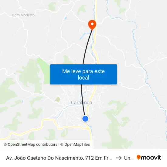 Av. João Caetano Do Nascimento, 712 Em Frente Ao Terminal Rodoviário to Unec II map