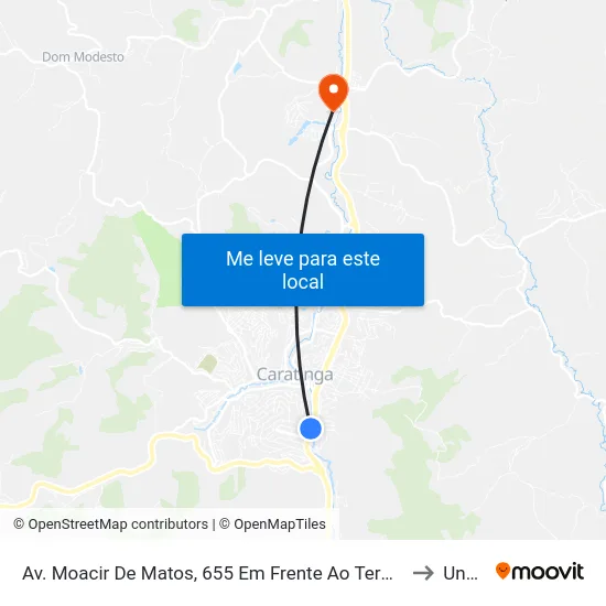 Av. Moacir De Matos, 655 Em Frente Ao Terminal Rodoviário to Unec II map