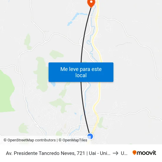 Av. Presidente Tancredo Neves, 721 | Uai - Unidade De Atendimento Integrado to Unec II map