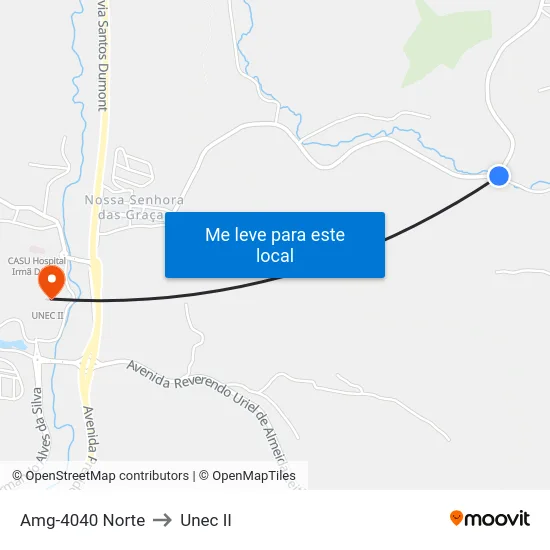Amg-4040 Norte to Unec II map