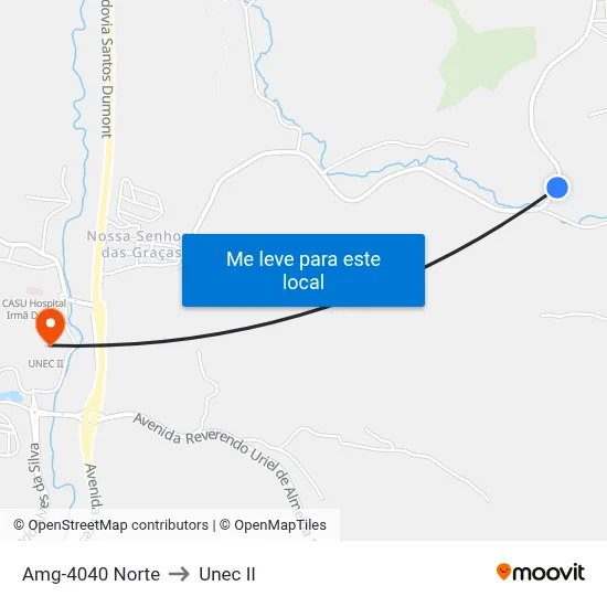 Amg-4040 Norte to Unec II map