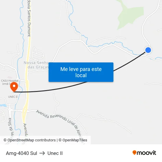 Amg-4040 Sul to Unec II map