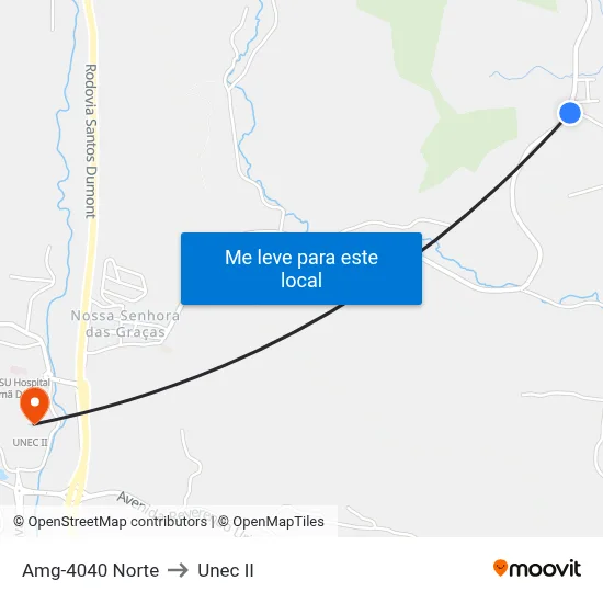 Amg-4040 Norte to Unec II map