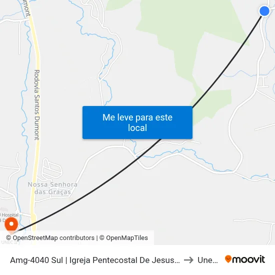 Amg-4040 Sul | Igreja Pentecostal De Jesus Cristo to Unec II map