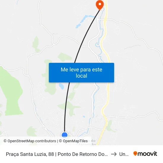 Praça Santa Luzia, 88 | Ponto De Retorno Do Doutor Eduardo to Unec II map