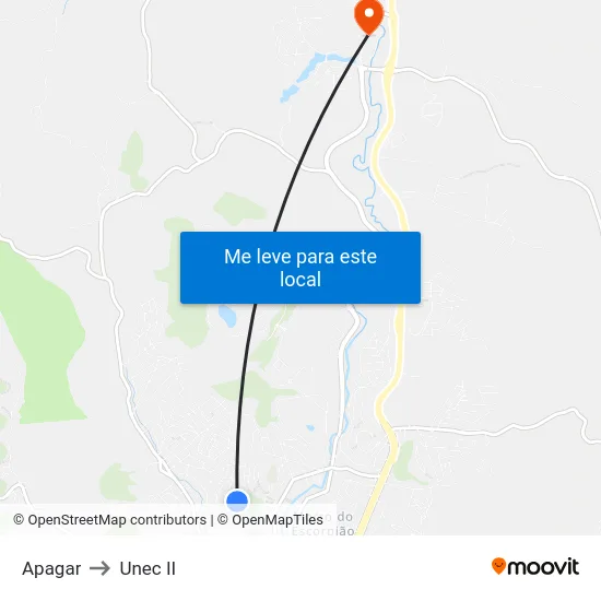 Apagar to Unec II map