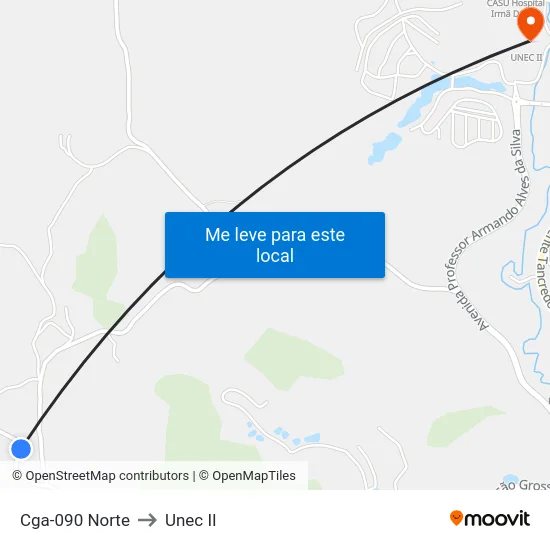 Cga-090 Norte to Unec II map