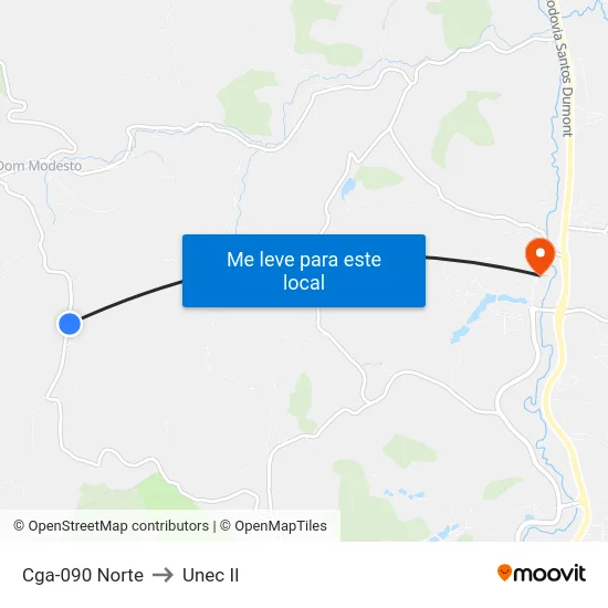 Cga-090 Norte to Unec II map