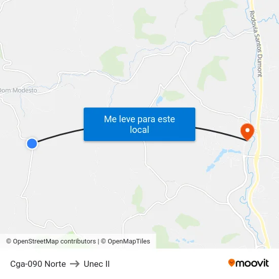 Cga-090 Norte to Unec II map