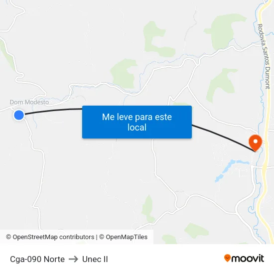 Cga-090 Norte to Unec II map