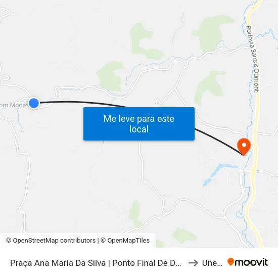 Praça Ana Maria Da Silva | Ponto Final De Dom Modesto to Unec II map