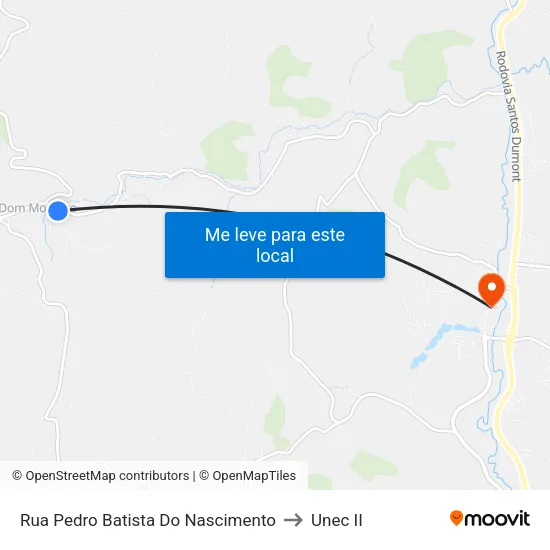 Rua Pedro Batista Do Nascimento to Unec II map