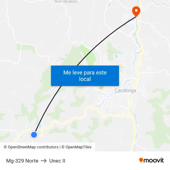 Mg-329 Norte to Unec II map