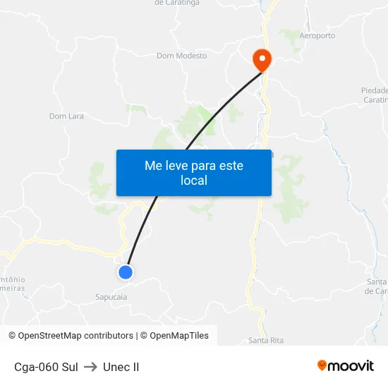Cga-060 Sul to Unec II map