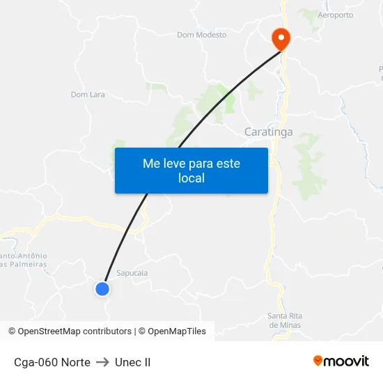 Cga-060 Norte to Unec II map