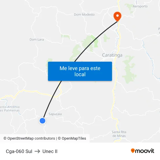 Cga-060 Sul to Unec II map
