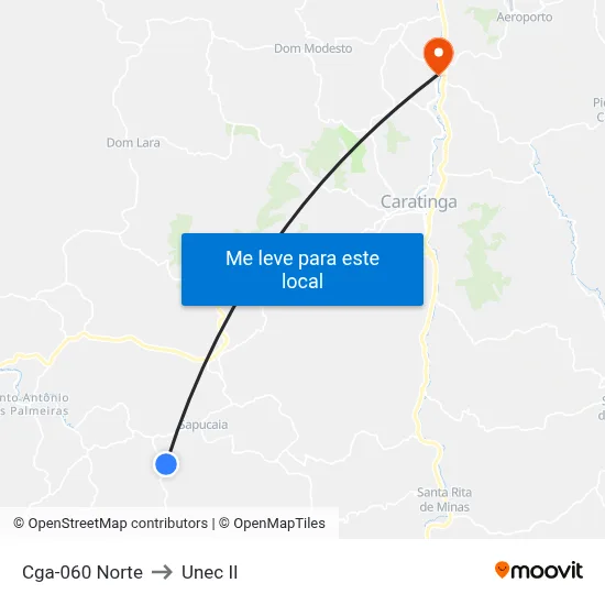Cga-060 Norte to Unec II map