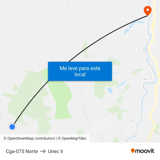Cga-075 Norte to Unec II map