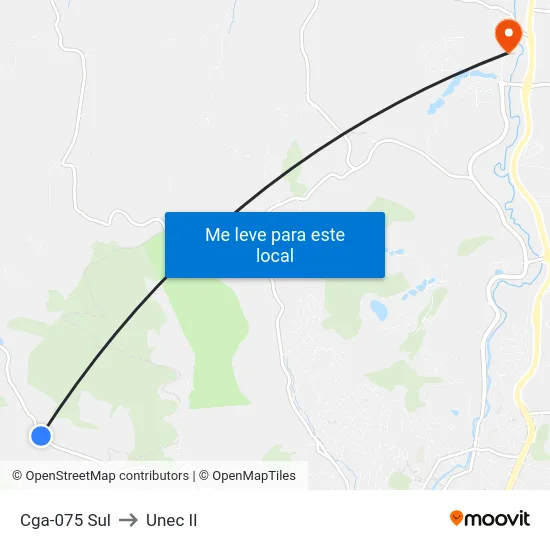 Cga-075 Sul to Unec II map