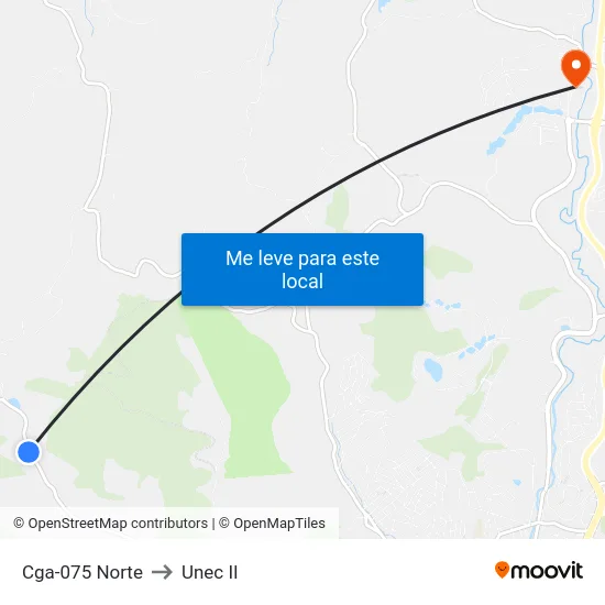 Cga-075 Norte to Unec II map